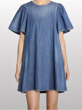 CO Denim Mini Swing Dress Sz. S